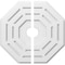Ekena Millwork Westin Architectural Grade PVC Contemporary Ceiling Medallion, Two Piece, 20"OD x 3"ID x 8"C x 1"P CMP20WN2-03000 - alternate 1